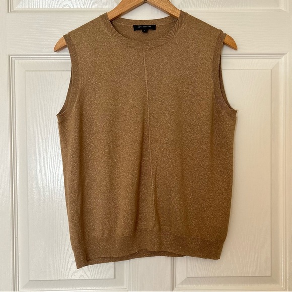 St. John | Gold Sweater Vest - Picture 3 of 9